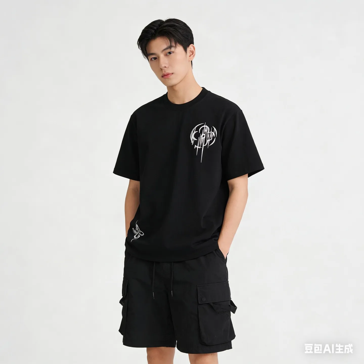 Louis Vuitton/Louis Vuitton Thorns Four-leaf Clover Embroidered Short Sleeve